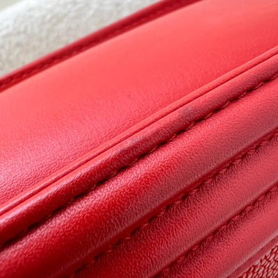 Chanel Small Boy Flap in Red Stingray Leather and RHW