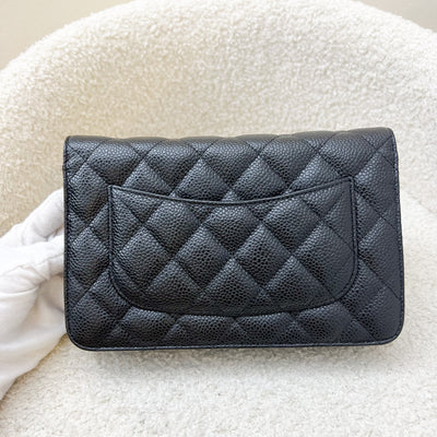 Chanel Classic Wallet on Chain WOC in Black Caviar and GHW