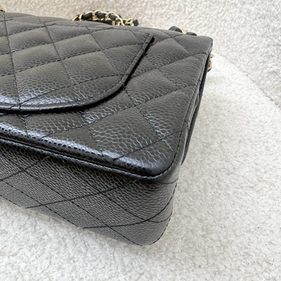 Chanel Small Classic Flap CF in Black Caviar and GHW