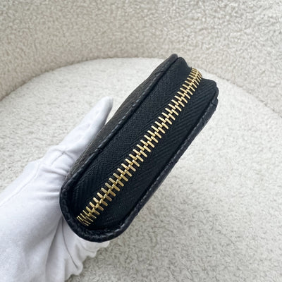 Chanel Classic Zippy Card Holder / Coin Purse in Black Caviar and GHW