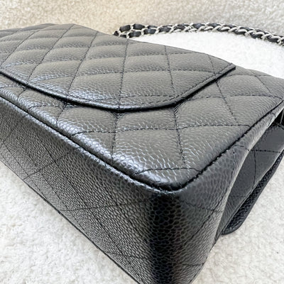 Chanel Small Classic Flap CF in Black Caviar and SHW