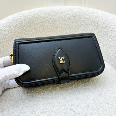 LV Officier Case in Black Calfskin and GHW