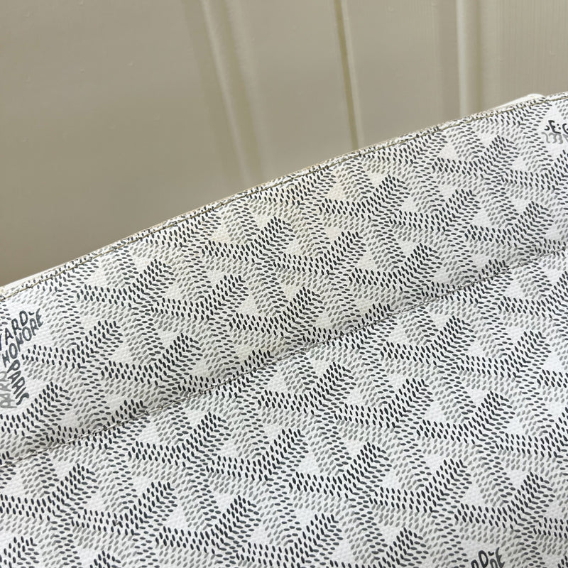 Goyard Rouette Souple PM in Blanc White Signature Canvas