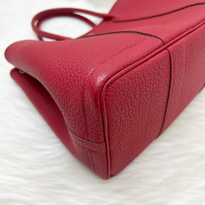 Hermes Garden Party 30 in Rouge Piment Negonda Leather and SHW