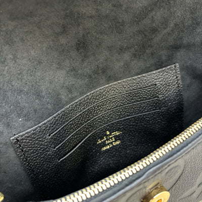 LV Wallet On Chain Ivy in Black Monogram Empreinte in GHW