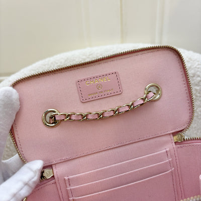 Chanel Small Vanity in Sakura Pink Camellia Leather and LGHW