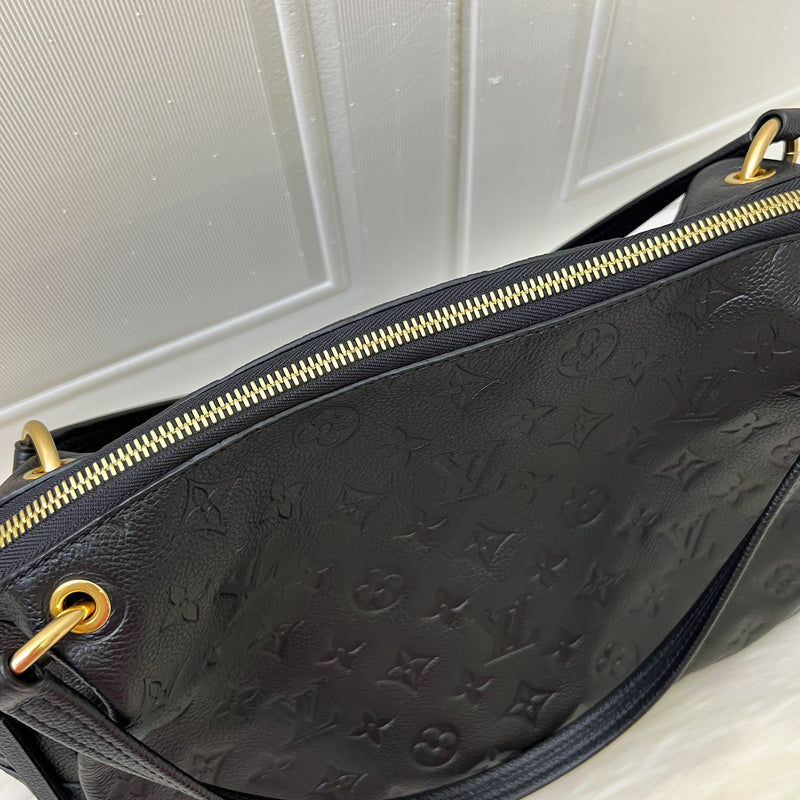 LV Ponthieu PM Bag in Black Empreinte Leather and GHW