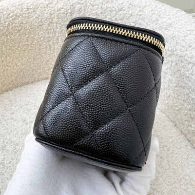 Chanel Mini Cube Clutch with Chain in Black Caviar and LGHW