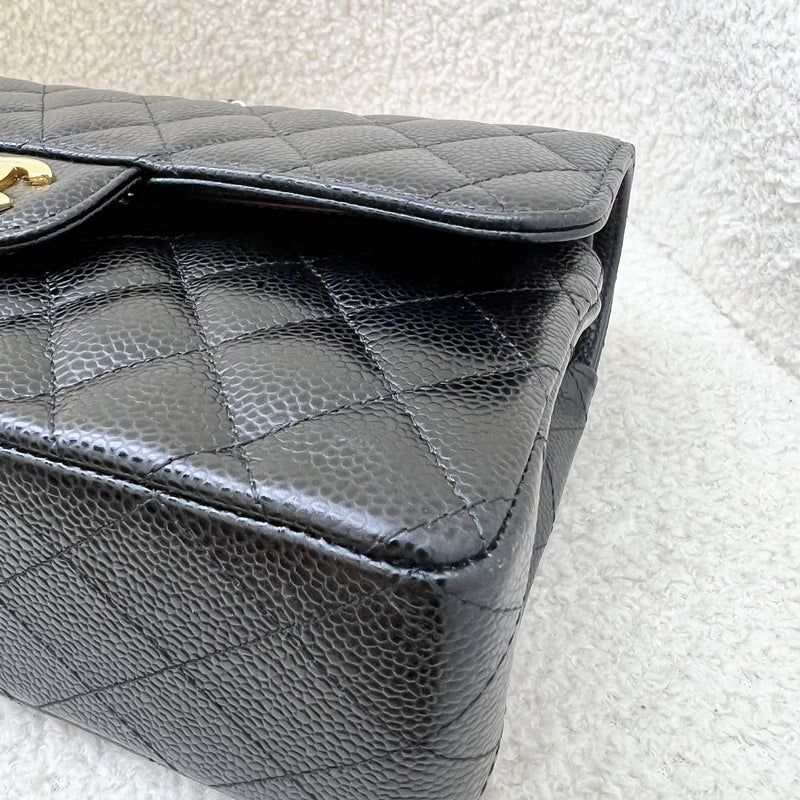 Chanel Small Classic Flap CF in Black Caviar and GHW