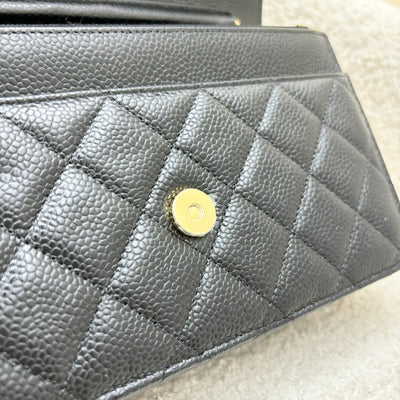 Chanel Classic Wallet on Chain WOC in Black Caviar and GHW