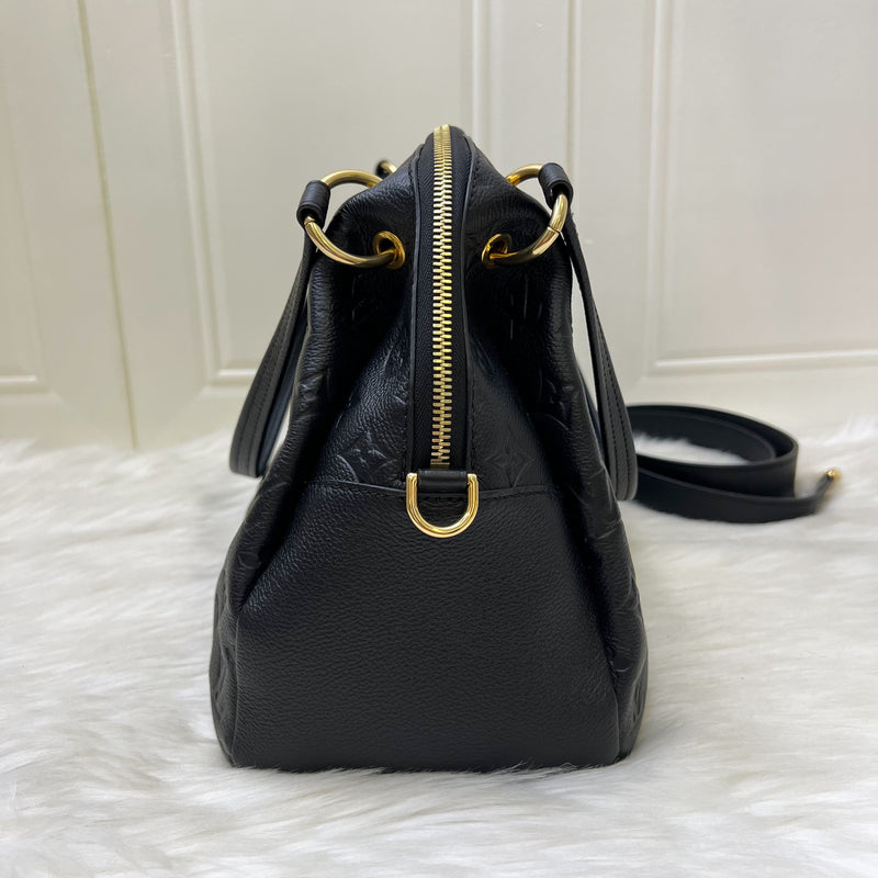 LV Ponthieu PM Bag in Black Empreinte Leather and GHW