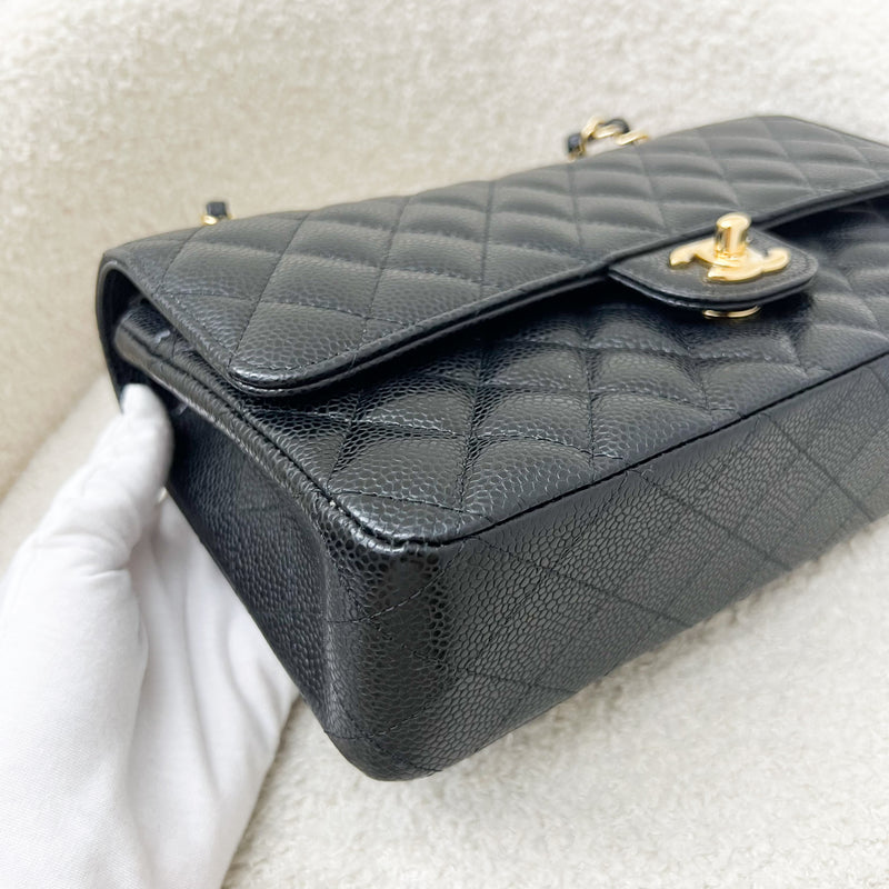 Chanel Medium Classic Flap CF in Black Caviar and GHW