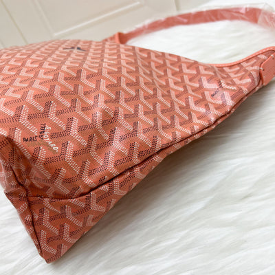 Goyard Boheme Hobo Bag in China Exclusive Limited Edition Coral Goyardine Canvas