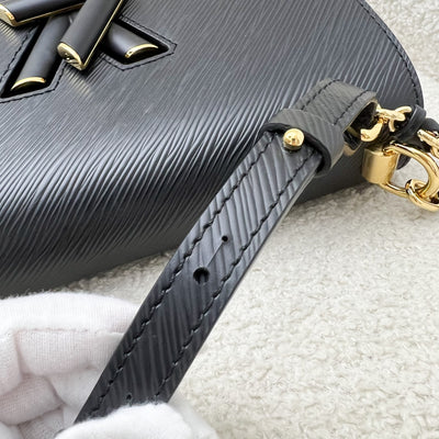 LV Twist MM Shoulder Bag in Black Epi Leather and GHW