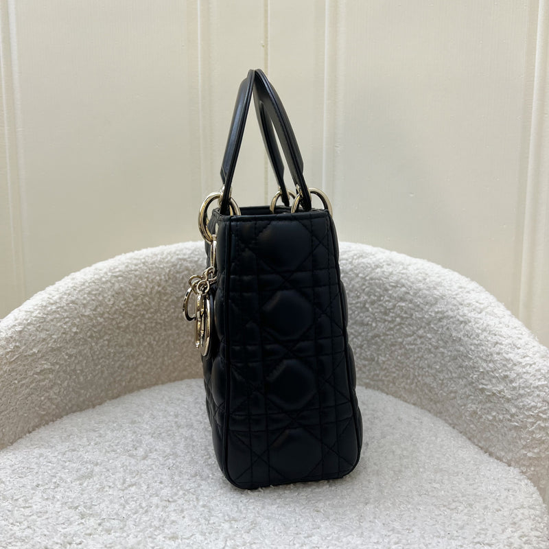 Dior Lady Dior MyLadyDior Small Bag in Black Lambskin and GHW