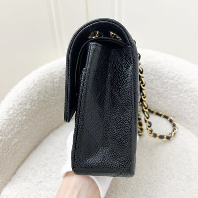 Chanel Medium Classic Flap CF in Black Caviar and GHW