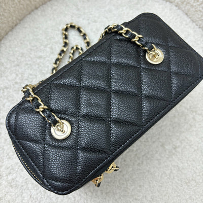 Chanel Classic Small Vanity in Black Caviar and LGHW