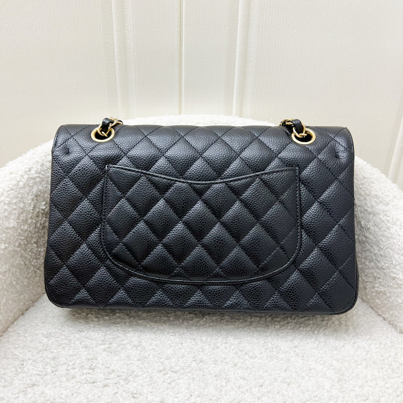 Chanel Medium Classic Flap CF in Black Caviar and GHW