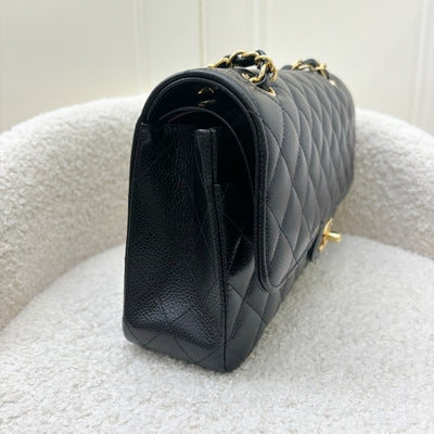 Chanel Medium Classic Flap CF in Black Caviar and GHW