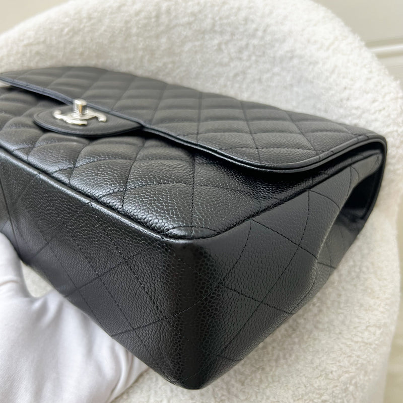 Chanel Jumbo Classic Flap SF in Black Caviar and SHW