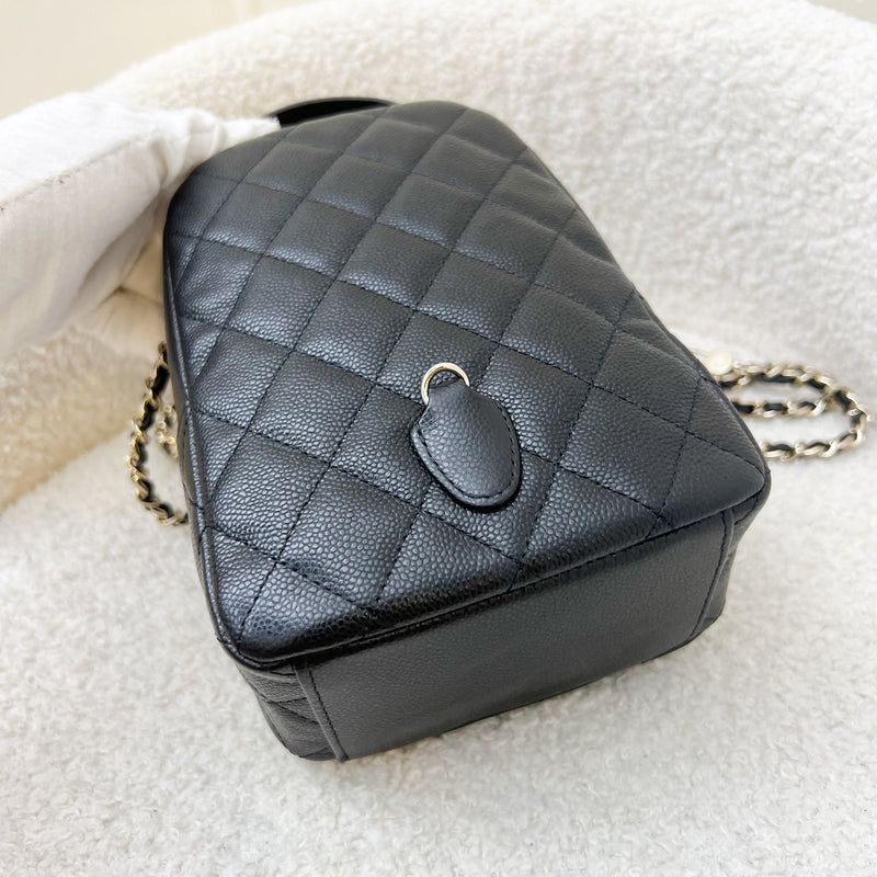 Chanel 24C Backpack in Black Caviar and GHW