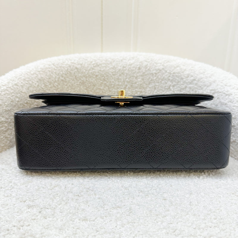 Chanel Medium Classic Flap CF in Black Caviar and GHW