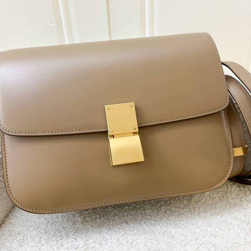 Celine Medium Classic Bag in Caramel Box Calfskin AGHW