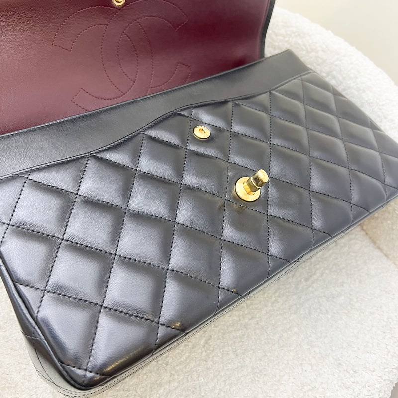 Chanel Jumbo Classic Double Flap CF in Black Lambskin and GHW