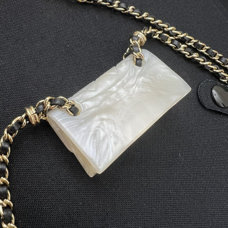 Chanel 23C Classic Flap Bag Long Necklace and LGHW