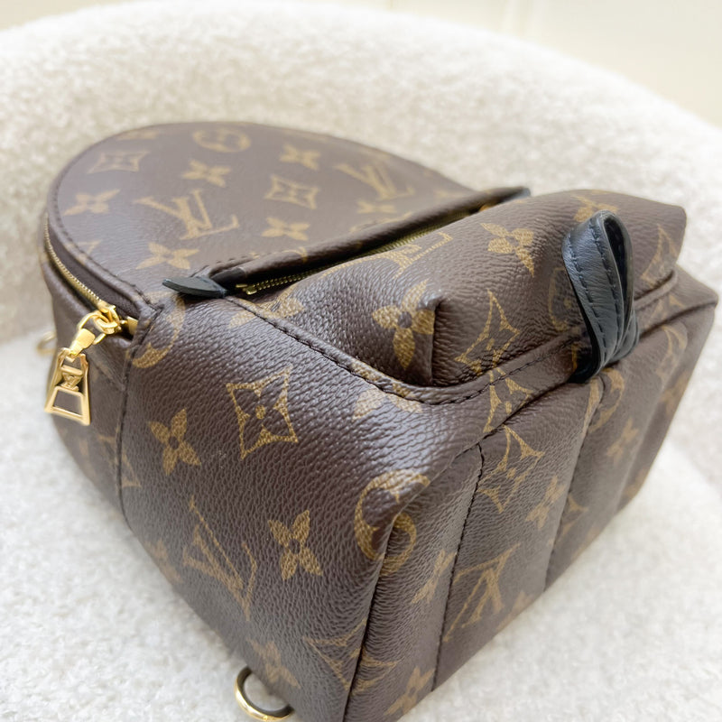 LV Palm Springs Mini Backpack in Monogram Canvas and GHW