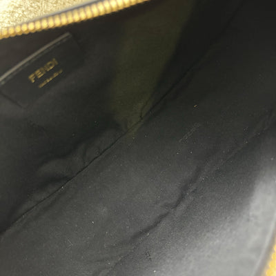 Fendi Medium Fendigraphy Hobo Bag in Black Calfskin and GHW