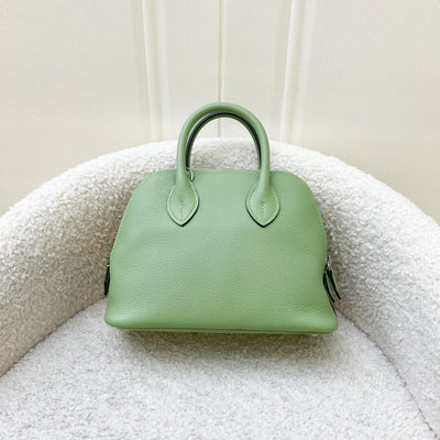 Hermes Mini Bolide in Vert Criquet Evercolor Leather and PHW