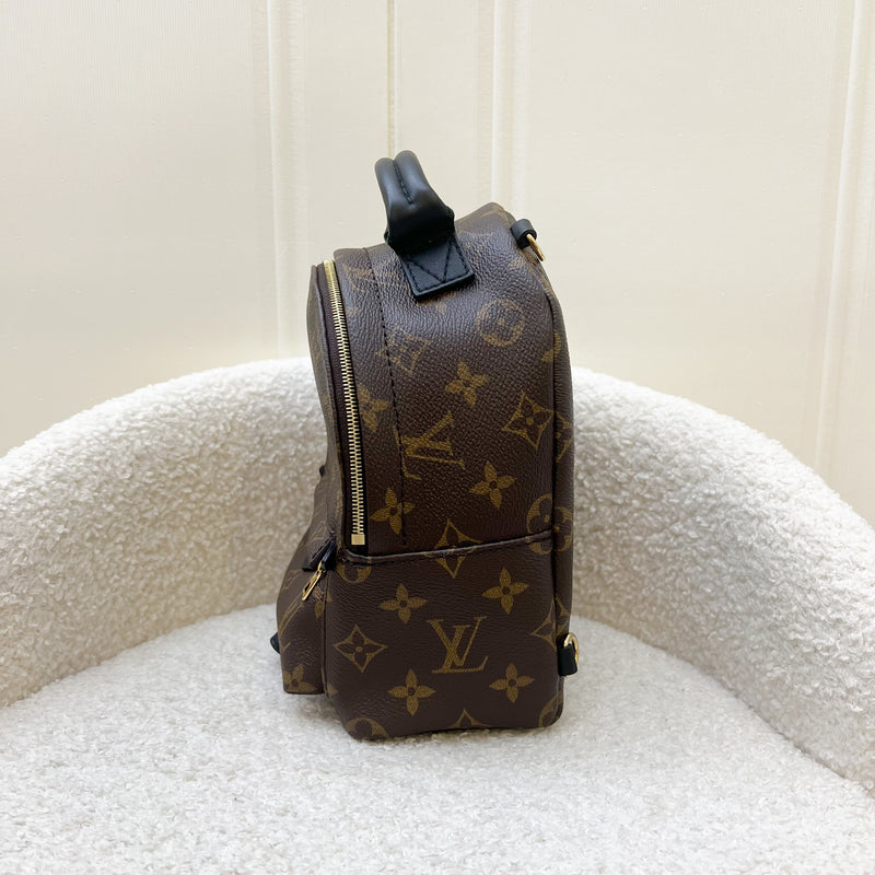 LV Palm Springs Mini Backpack in Monogram Canvas and GHW