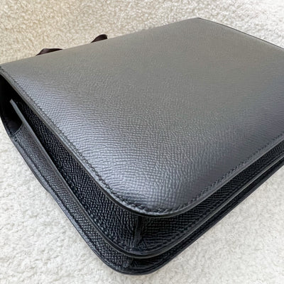 Hermes Constance 24 in Noir Black Epsom Leather and GHW