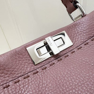 Fendi Medium Peekaboo Selleria Bag in Pink Leather and SHW