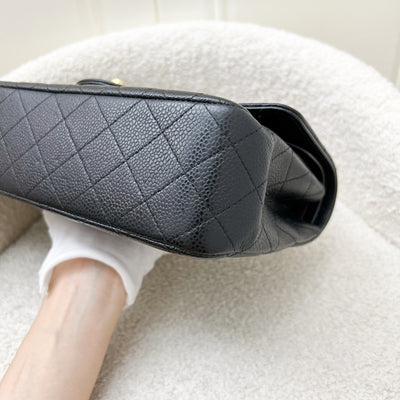 Chanel Medium Classic Flap CF in Black Caviar and GHW