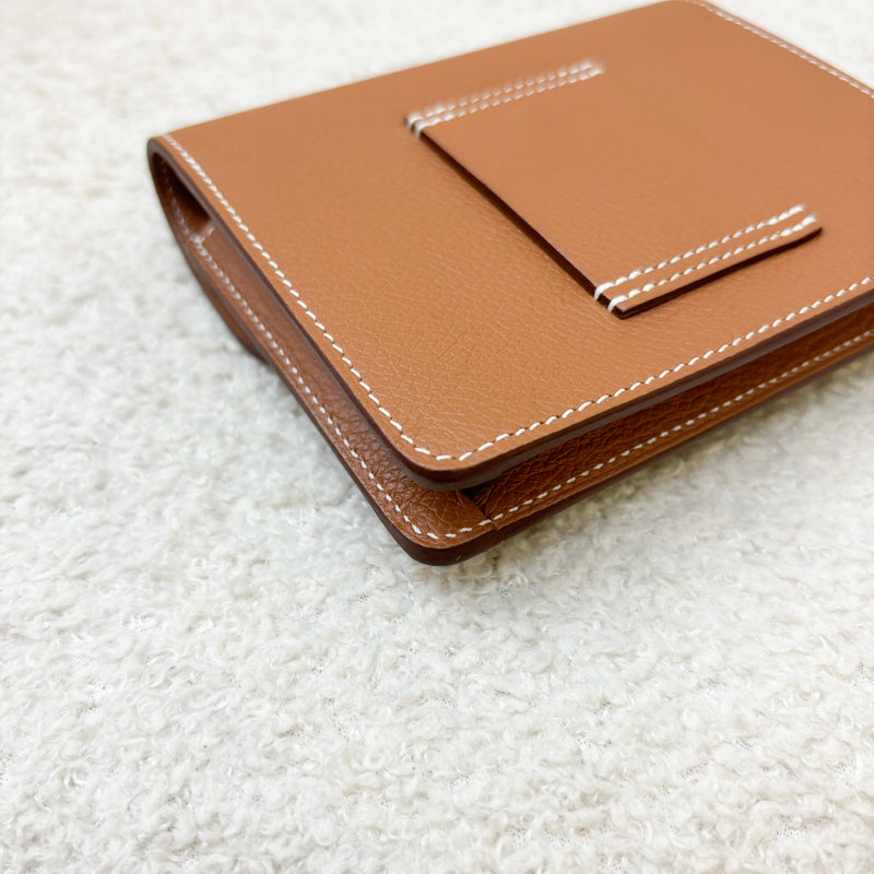 Hermes Roulis Slim in Gold Evercolor Leather and LGHW