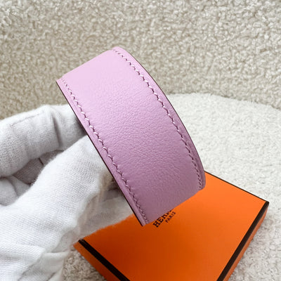 Hermes Collier de Chien CDC 24 Bracelet in Mauve Sylvester Swift Leather and RGHW