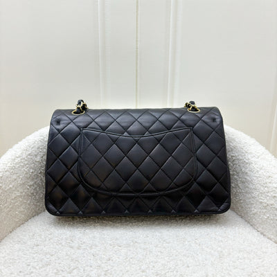 Chanel Medium Classic Flap CF in Black Lambskin and GHW