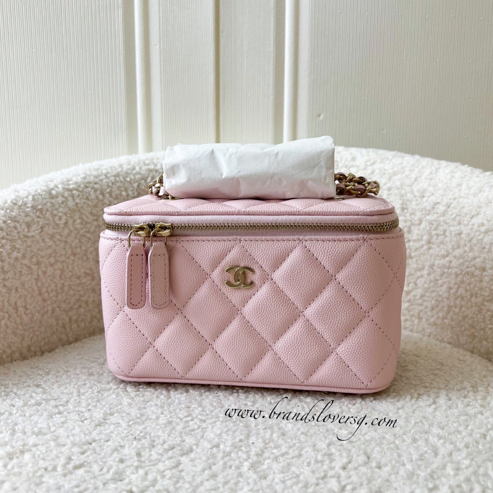 Chanel 22S Small Vanity in Pink Caviar and LGHW – Brands Lover