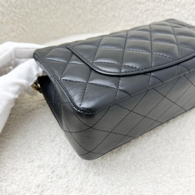 Chanel Classic Mini Rectangle Flap in Black Lambskin and LGHW