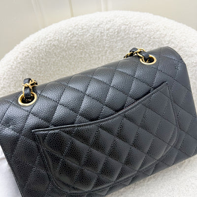 Chanel Small Classic Flap CF in Black Caviar and GHW