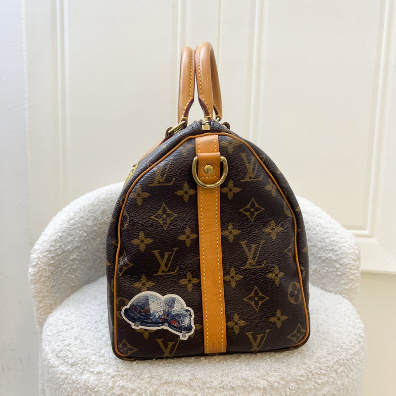 LV World Tour Speedy Bandouliere 30 in Monogram Canvas and GHW