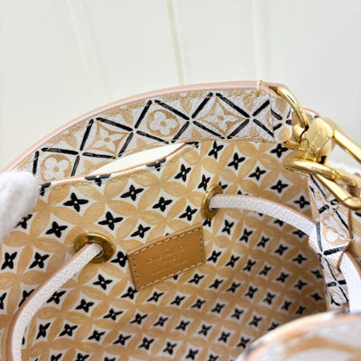 LV Neonoe BB Bucket Bag in 2023 By The Pool Beige / Pink Canvas and GHW