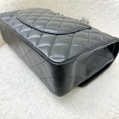 Chanel Medium Classic Flap CF in Black Caviar and SHW