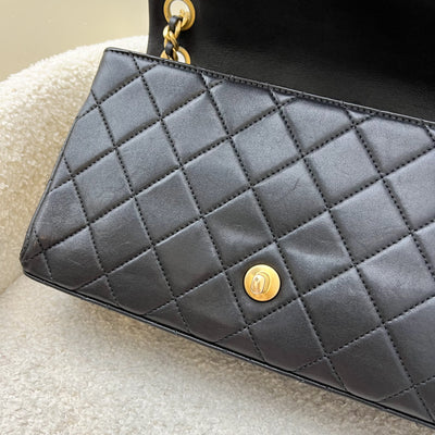 Chanel 23P Seasonal Flap Bag in Black Lambskin and AGHW