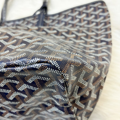 Goyard Saint Louis PM Tote in Navy Signature Goyardine Canvas