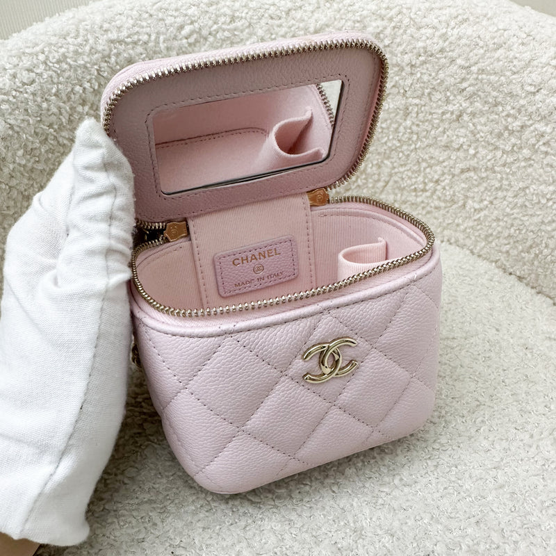 Chanel 22S Mini Vanity in Pink Caviar and LGHW