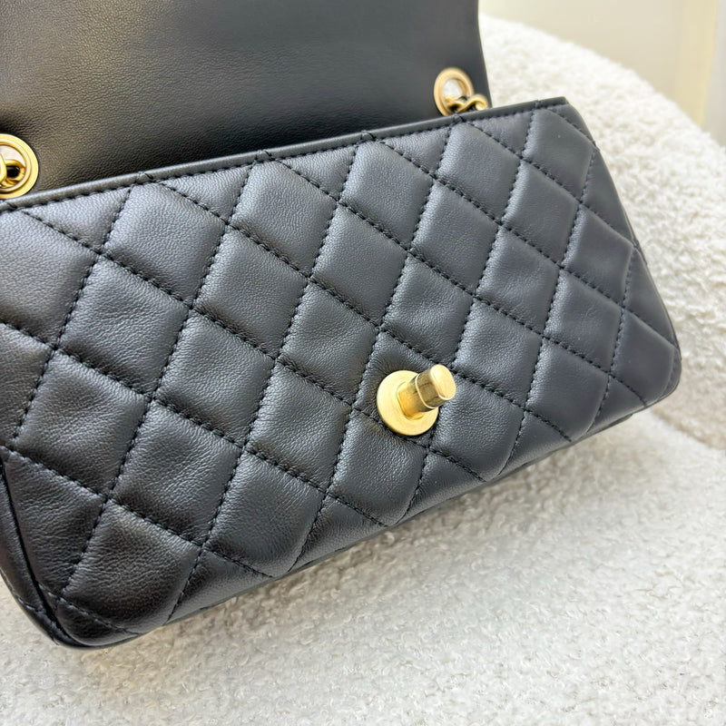 Chanel Pearl Crush Mini Rectangle Flap in Black Lambskin and AGHW