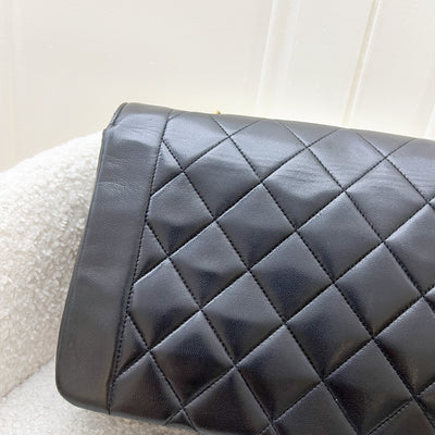 Chanel Medium Vintage Diana Flap in Black Lambskin and 24K GHW